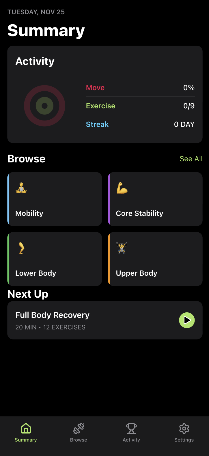 Gemini Dark Mode Home Screen
